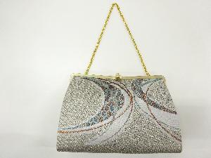 リサイクル　抽象模様織出し和装バッグ